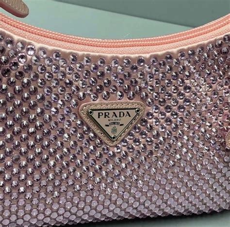 pink sparkle prada bag|prada swarovski bag.